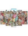 Canvas print 5-part canvas - Merry city | FEEBY