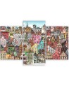 Triptych print on canvas - Merry city | FEEBY