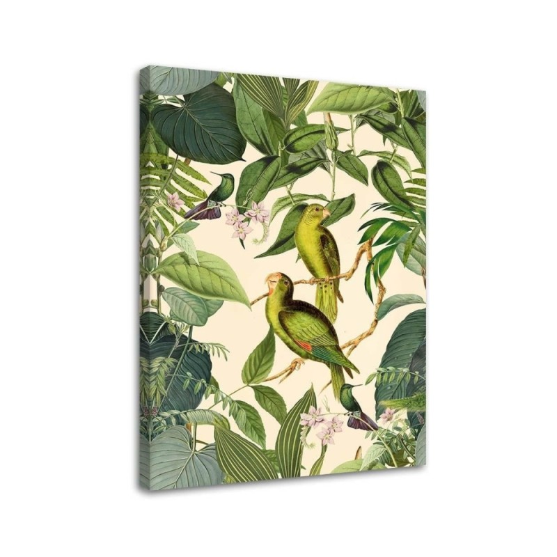 Canvas prints for bedroom printTropical birds in the jungle Andrea Haase | FEEBY