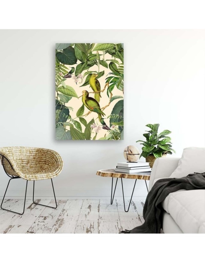 Canvas prints for bedroom printTropical birds in the jungle Andrea Haase | FEEBY