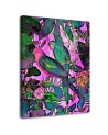 Modern Canvas paintings for the living room - Tropical coloured birds by Andrea Haase | FEEBY