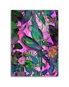 Modern Canvas paintings for the living room - Tropical coloured birds by Andrea Haase | FEEBY