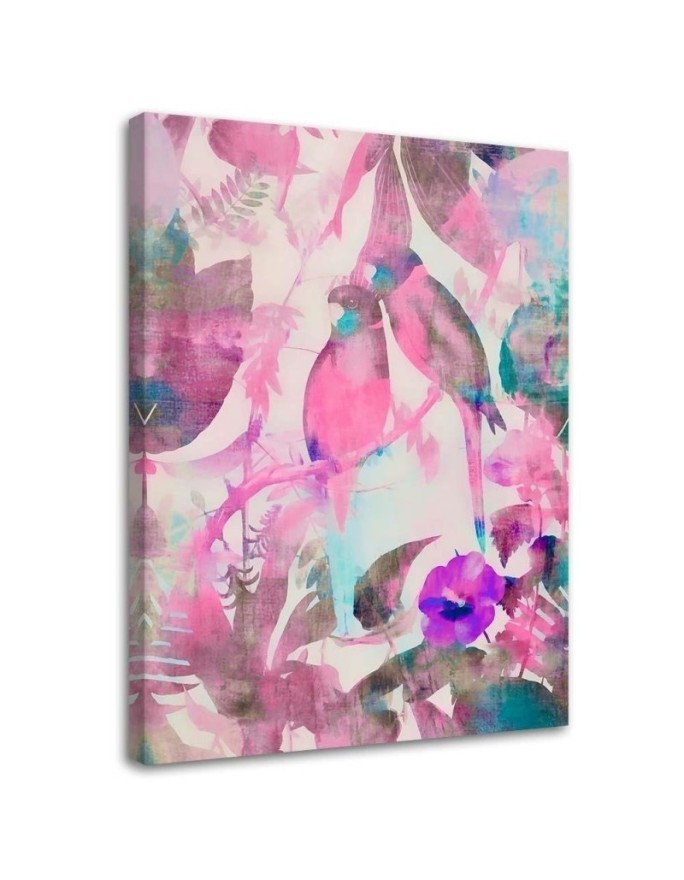 Canvas prints for modern living room - Tropical birds by Andrea Haase | FEEBY