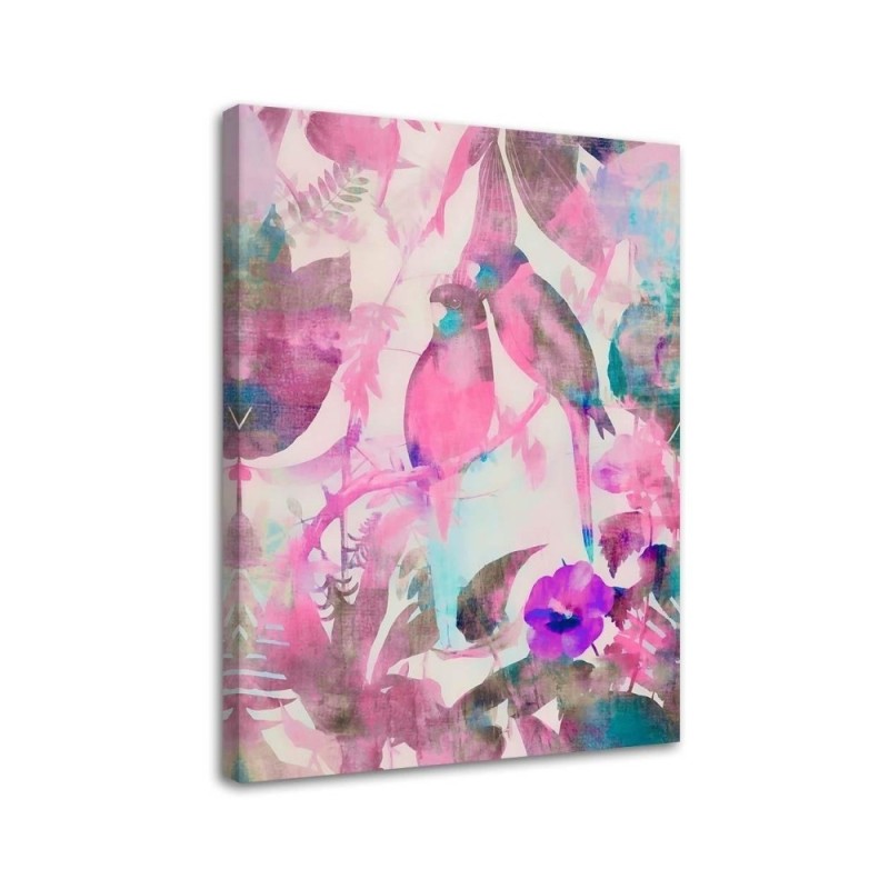 Canvas prints for modern living room - Tropical birds by Andrea Haase | FEEBY