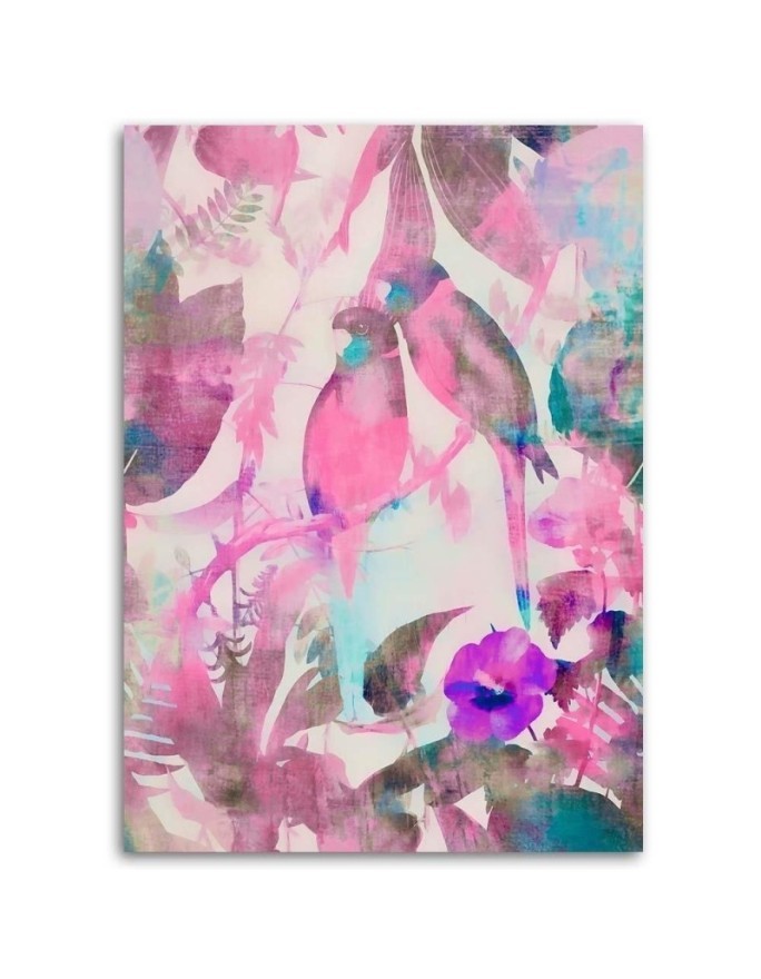 Canvas prints for modern living room - Tropical birds by Andrea Haase | FEEBY