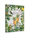 Canvas painting - Tropical fruits and calligraphy by Andrea Haase | FEEBY