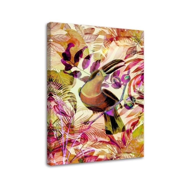 Canvas painting - Tropical colourful toucan Andrea Haase | FEEBY