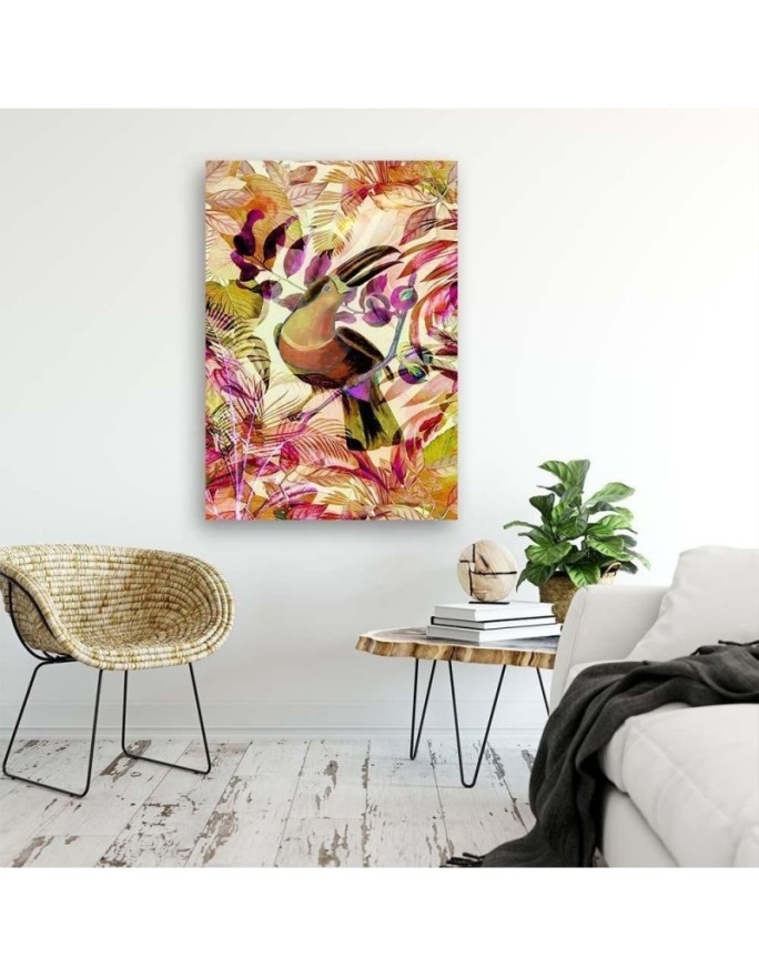 Canvas painting - Tropical colourful toucan Andrea Haase | FEEBY