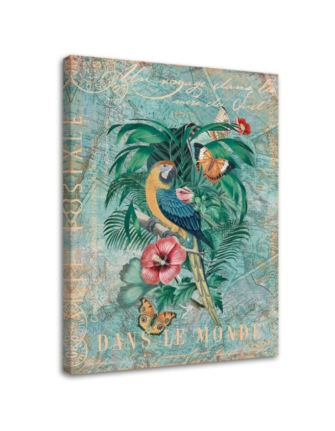 Canvas print Parrot and...