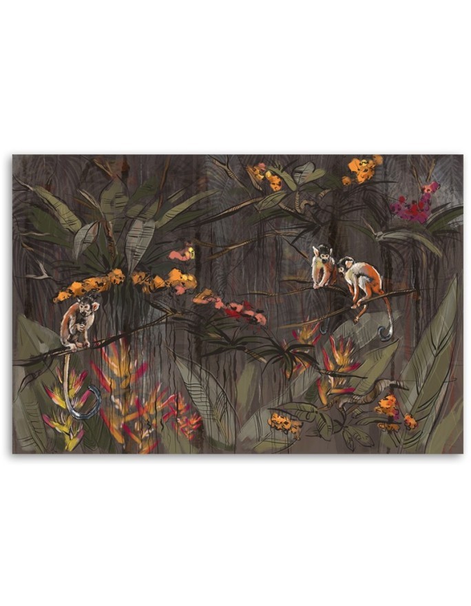 Canvas print - Monkeys in the jungle | FEEBY