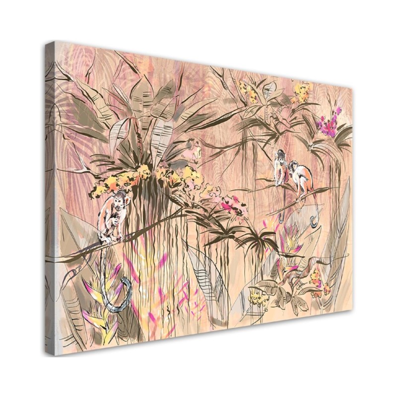 Fashionable Canvas paintings - Monkeys in the jungle | FEEBY
