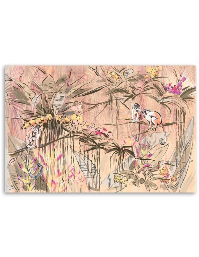Fashionable Canvas paintings - Monkeys in the jungle | FEEBY