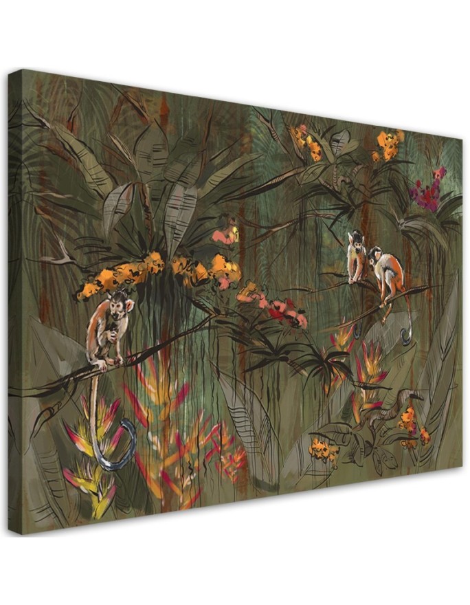 Canvas print Monkeys in the...