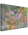 Wall Canvas painting for bedroom - Deep tropical jungle | FEEBY