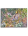 Wall Canvas painting for bedroom - Deep tropical jungle | FEEBY