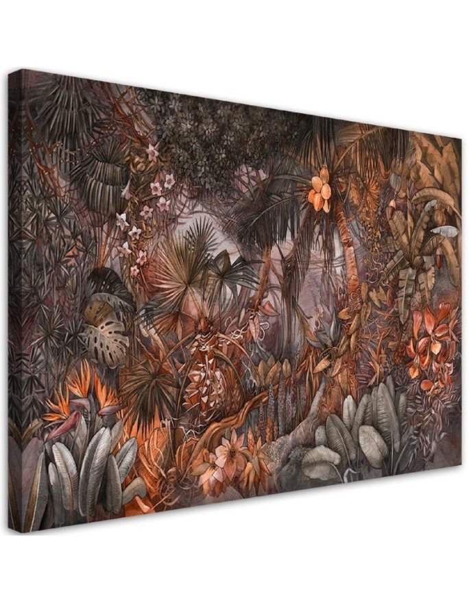Prints on Canvas for living room - Deep tropical jungle | FEEBY
