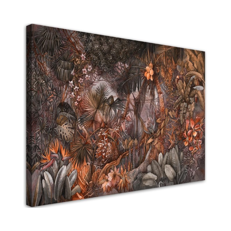 Prints on Canvas for living room - Deep tropical jungle | FEEBY