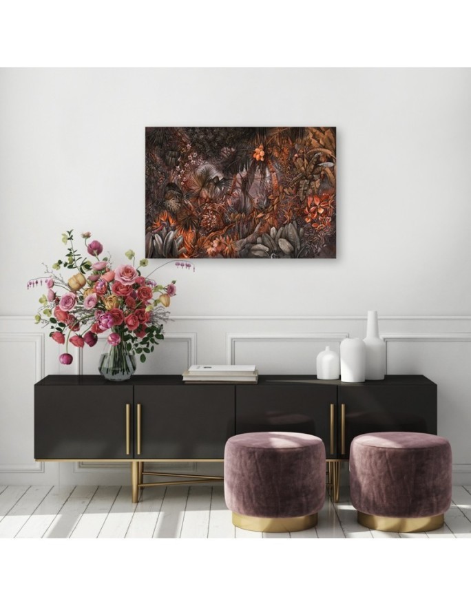 Prints on Canvas for living room - Deep tropical jungle | FEEBY