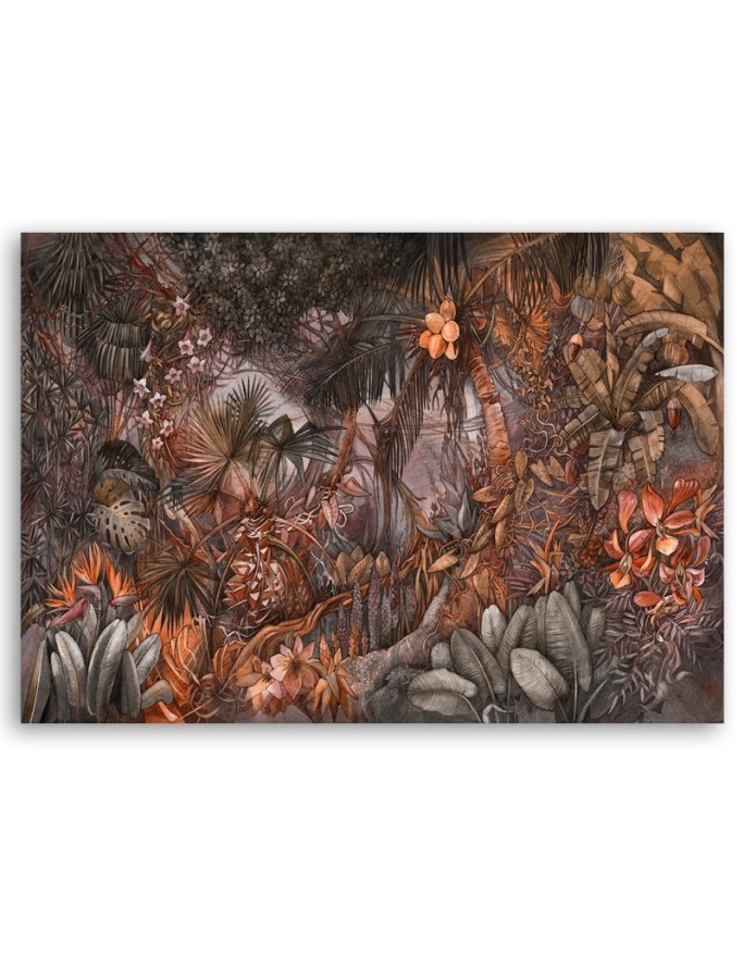 Prints on Canvas for living room - Deep tropical jungle | FEEBY