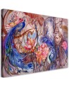 Fashionable Canvas prints for the living room - Magic peacock birds | FEEBY