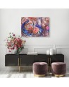 Fashionable Canvas prints for the living room - Magic peacock birds | FEEBY