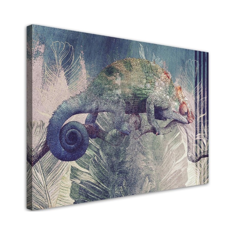 Canvas prints for the wall - Chameleon on a branch | FEEBY