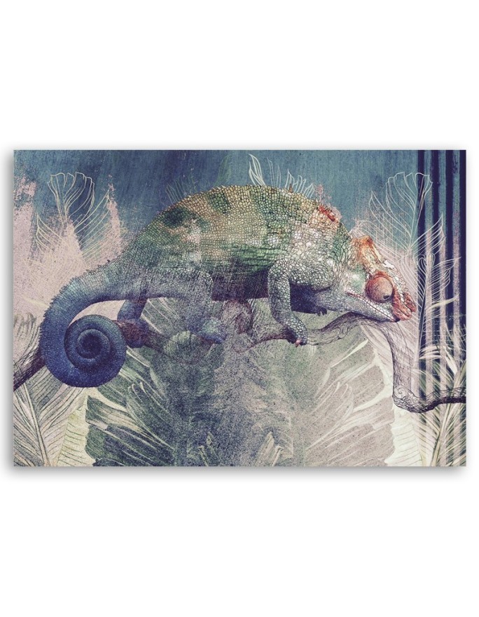 Canvas prints for the wall - Chameleon on a branch | FEEBY