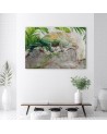 Canvas prints for modern living room - Chameleon on a branch jungle | FEEBY