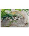 Canvas prints for modern living room - Chameleon on a branch jungle | FEEBY