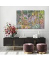 Canvas print for wall 5 parts - Deep jungle | FEEBY