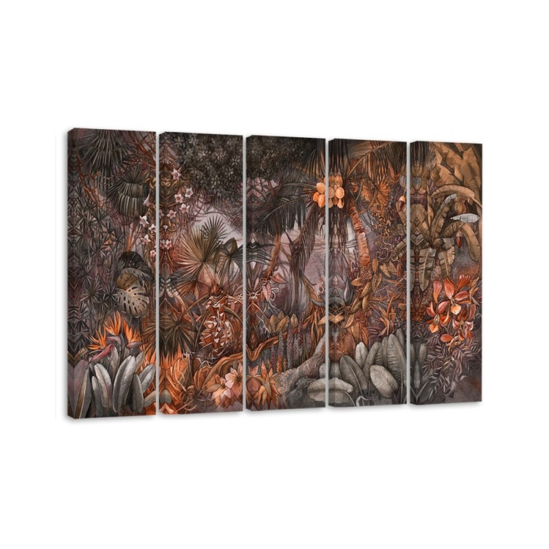 Five part print picture - Tropical rainforest | FEEBY