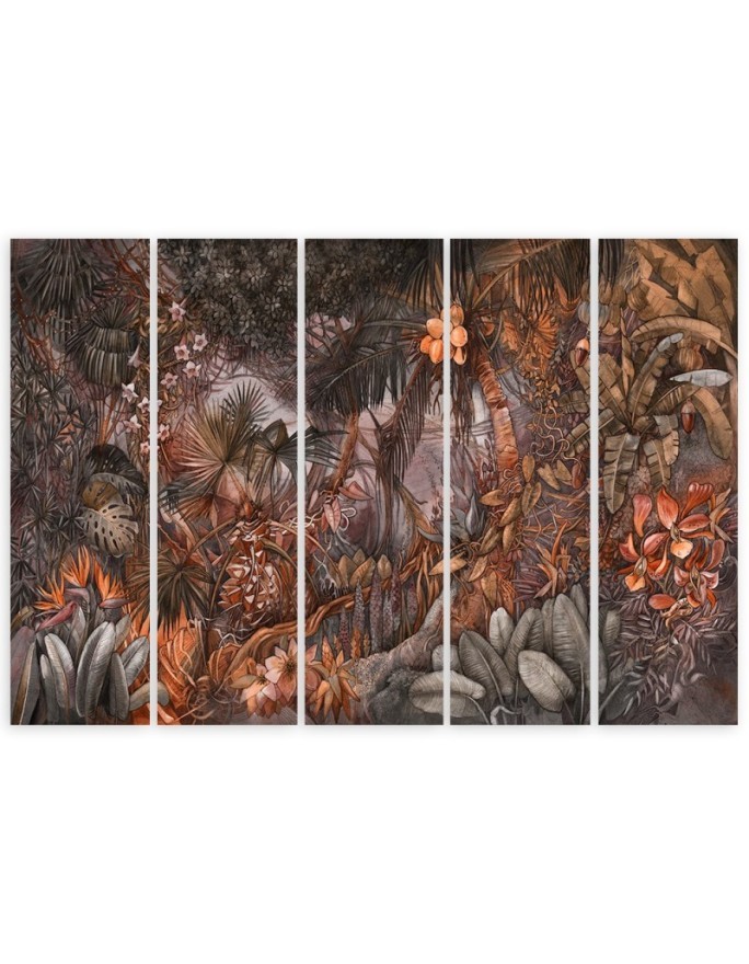 Five part print picture - Tropical rainforest | FEEBY