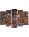 Exotic bedroom Canvas painting - Jungle rainforest | FEEBY