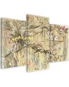 Wall art painting 3-part - Monkeys in the jungle | FEEBY
