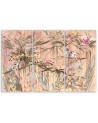 Wall painting for living room triptych - Monkeys in the jungle | FEEBY