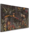 Wall painting for living room triptych - Monkeys in the jungle | FEEBY