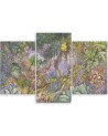 Triptych wall art painting for bedroom - Deep jungle | FEEBY
