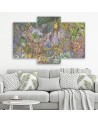 Triptych wall art painting for bedroom - Deep jungle | FEEBY
