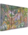 Triptych wall picture for bedroom - Deep jungle | FEEBY