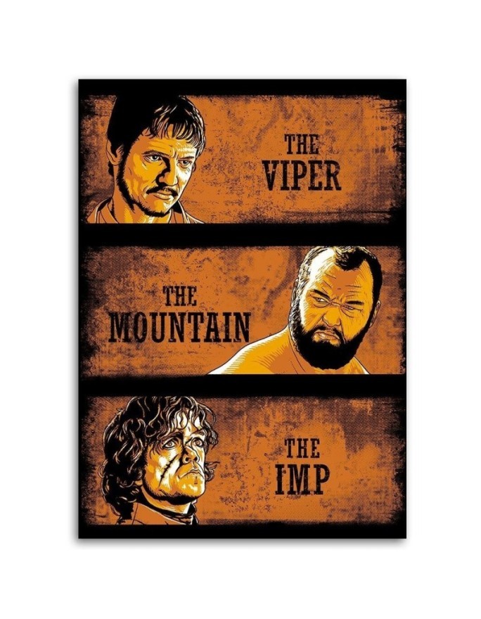 Wall art painting - Collage of movie characters DDJVigo | FEEBY