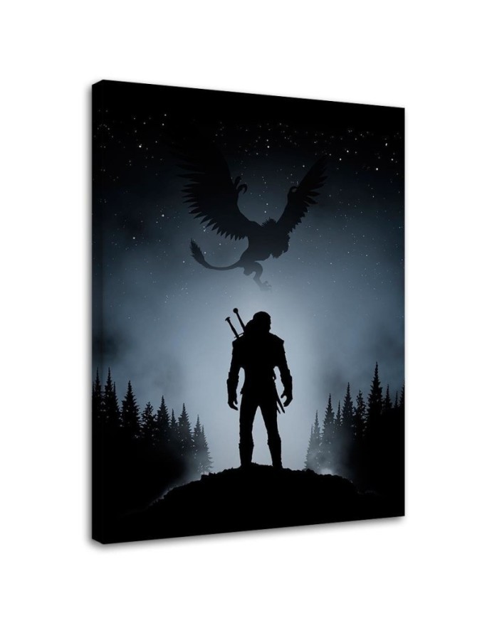 Canvas painting for a gamer - Dragon in the sky DDJVigo | FEEBY