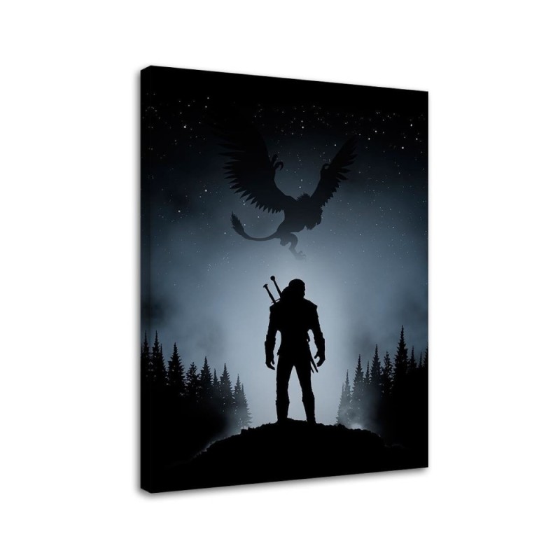 Canvas painting for a gamer - Dragon in the sky DDJVigo | FEEBY