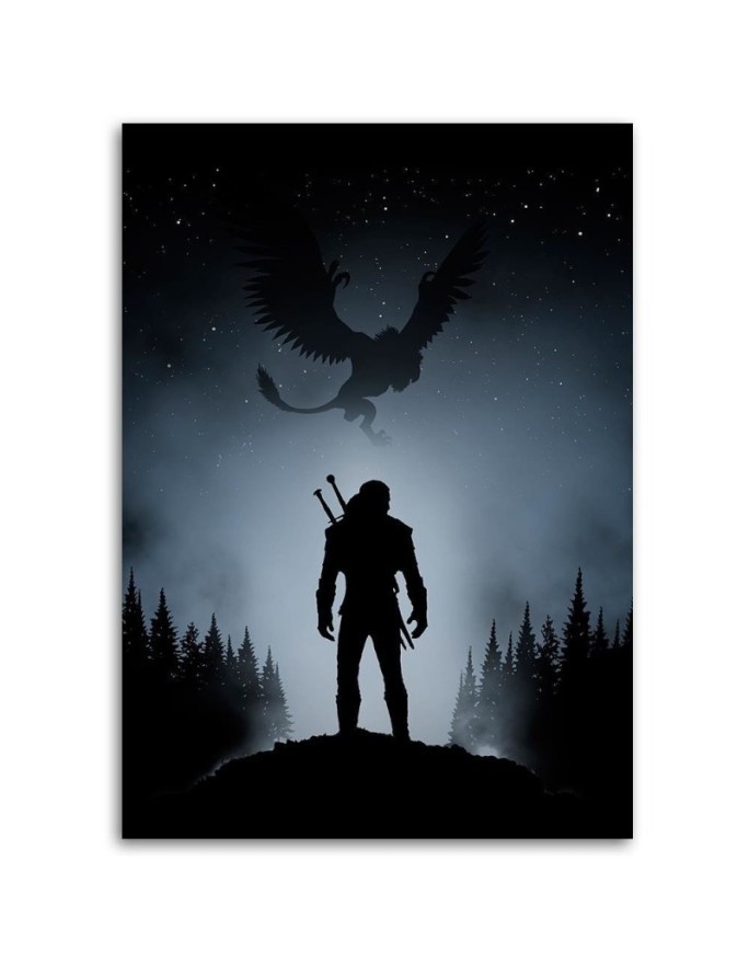 Canvas painting for a gamer - Dragon in the sky DDJVigo | FEEBY