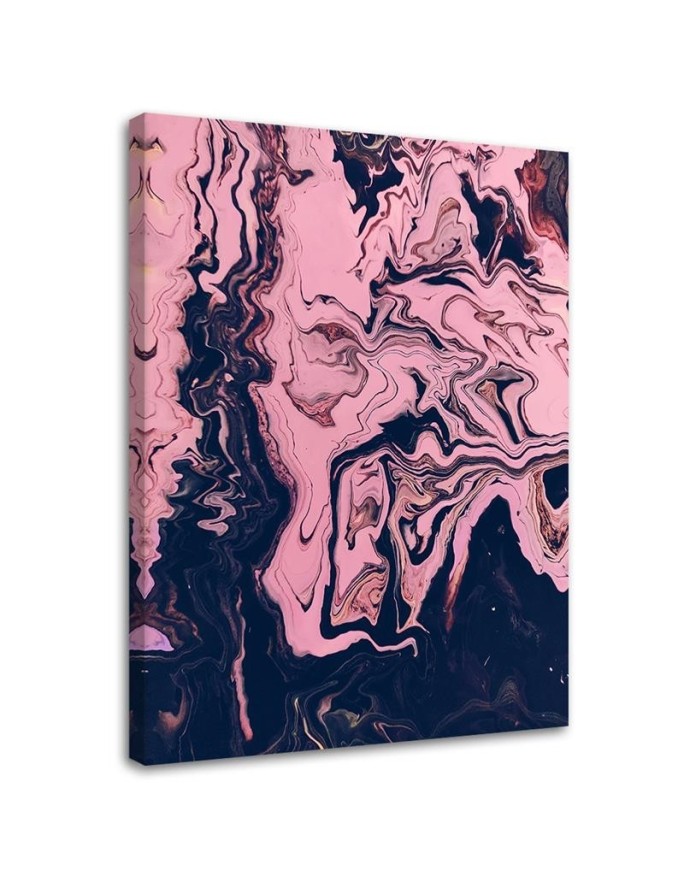 Canvas wall art for modern living room - Abstract pink | FEEBY