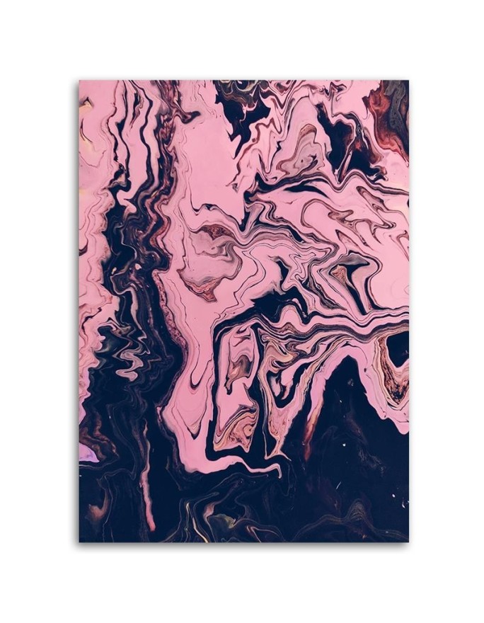 Canvas wall art for modern living room - Abstract pink | FEEBY