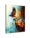 Wrapped Canvas prints for living room modern - Crows in Flight Barrett Biggers | FEEBY