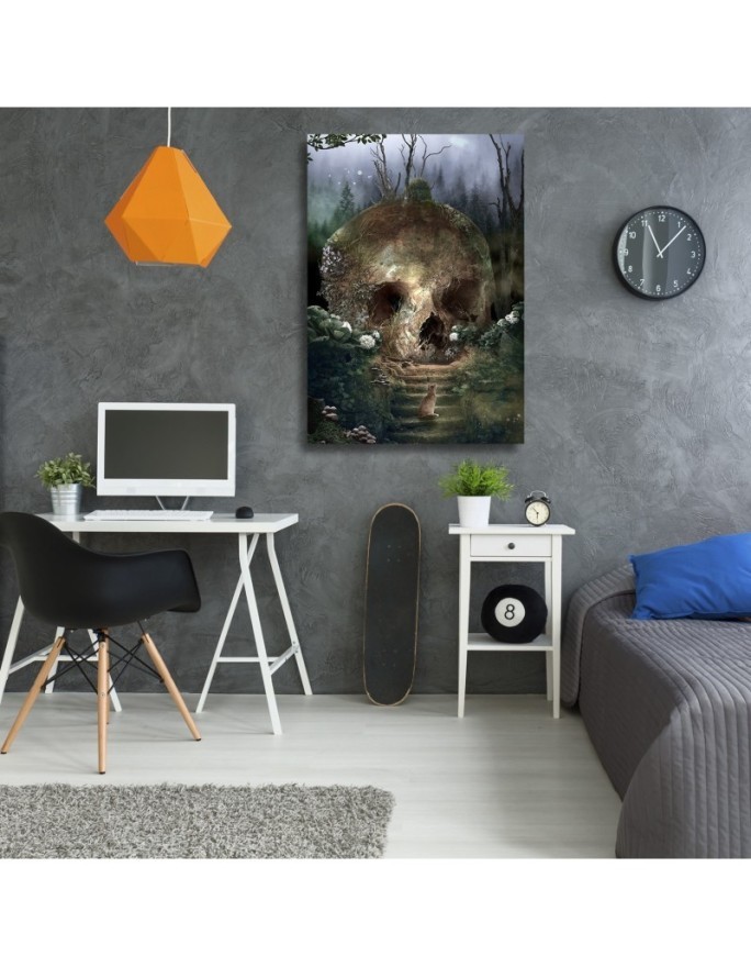 Wall art painting - Great skull in a forest Barrett Biggers | FEEBY