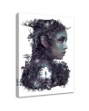Wall art painting - Female figure and magical forest Barrett Biggers | FEEBY