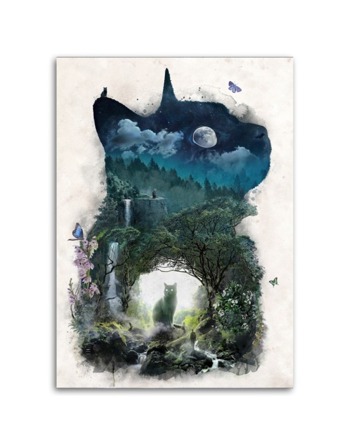 Wall art painting - Realm of Cats Dark art Barrett Biggers | FEEBY