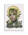 Canvas painting - Female elf and forest Barrett Biggers | FEEBY